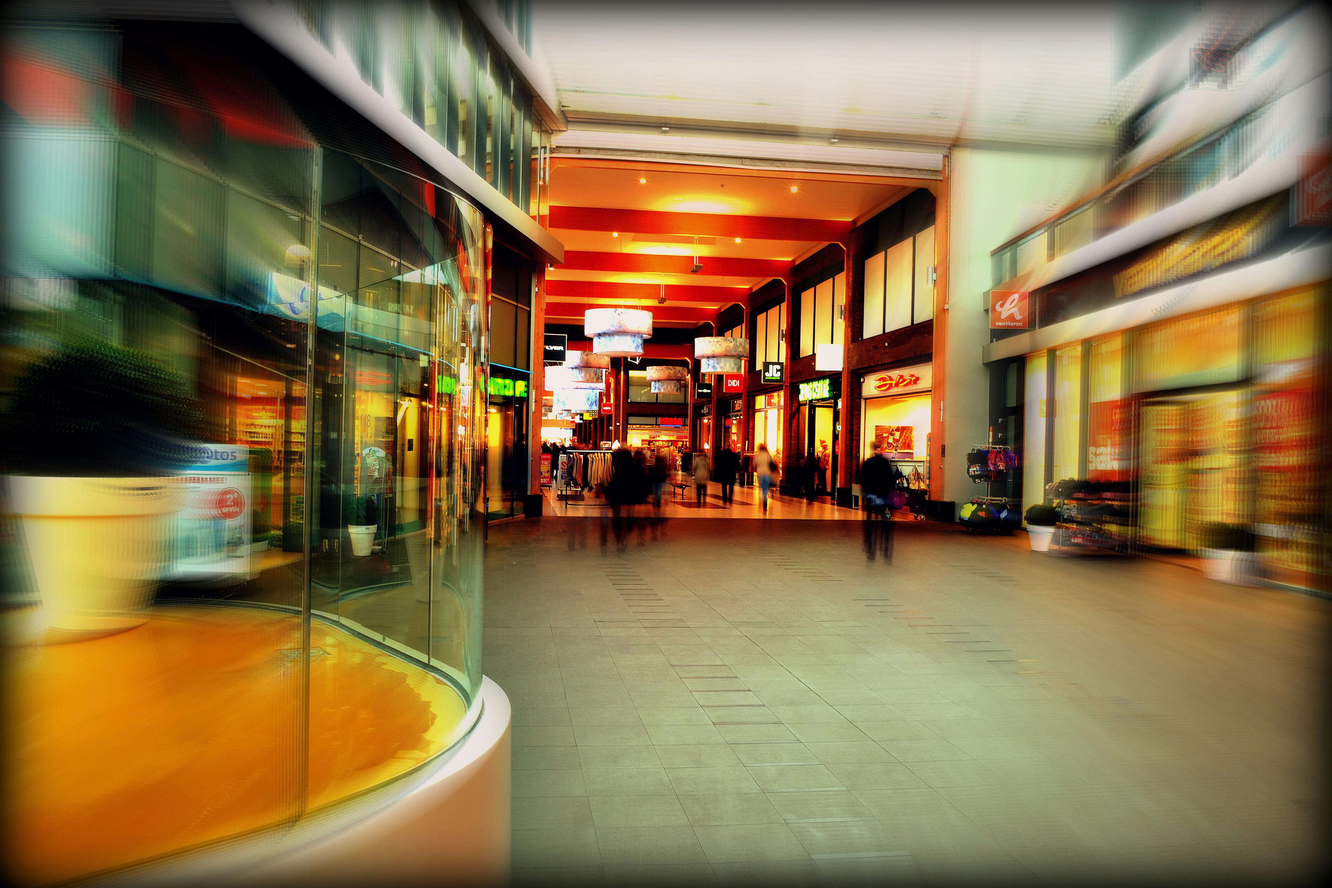 Blumenautomat in Einkaufszentrum